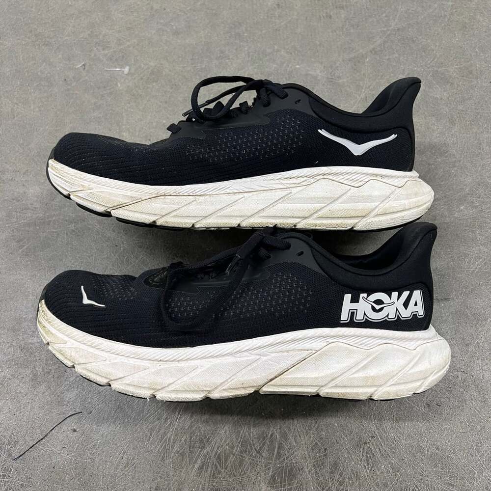 Hoka Arahi 7 Wide Size 9D Black White Running Shoes